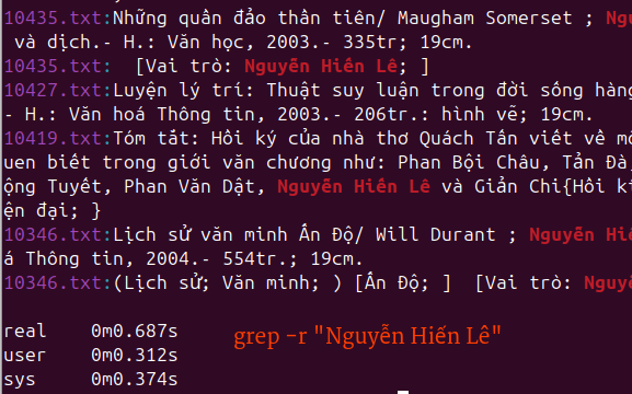 Tìm kiếm grep