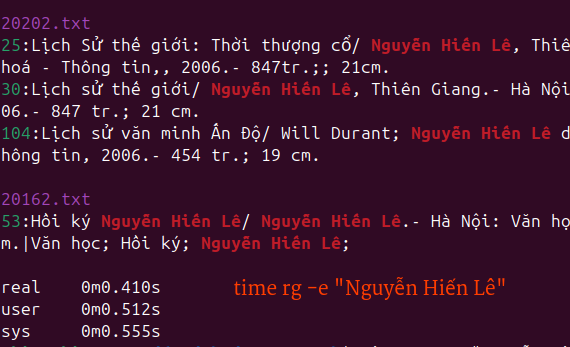 Tìm kiếm ripgrep