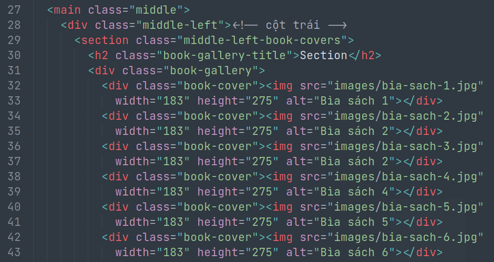 Main 1 chi tiết hơn Phần main 1 chi tiết hơn