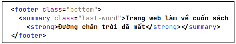 Footer làm chân trang