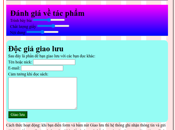 Kết quả CSS