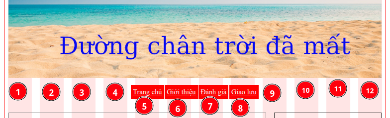 Lưới 12 cột trong thiết kế web