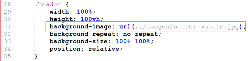 Ảnh nền header mobile