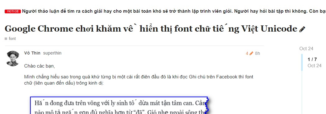 Font Georgia mặc định tiếng Việt kinh dị