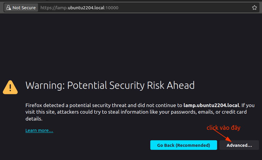 Cảnh báo SSL không an toàn